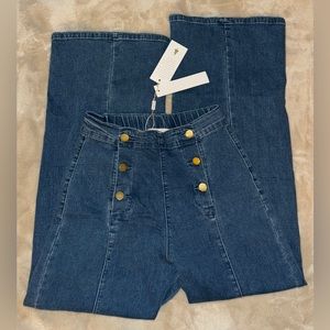 wide leg jeans size small